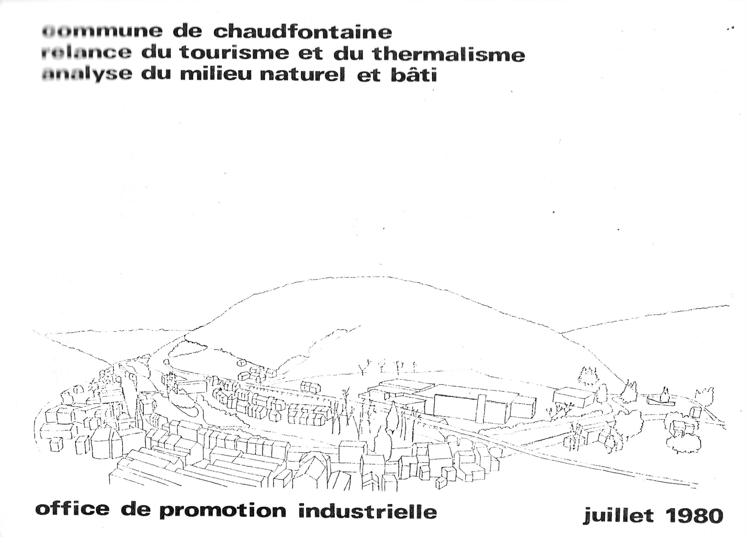 Commune de Chaudfontaine - relance du tourisme et du thermalisme (1980)
