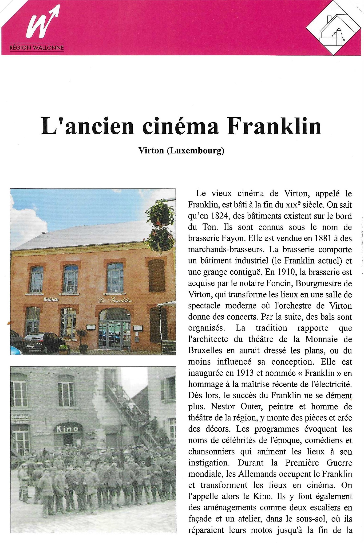 L'ancien cinéma Franklin (Virton - Luxembourg)