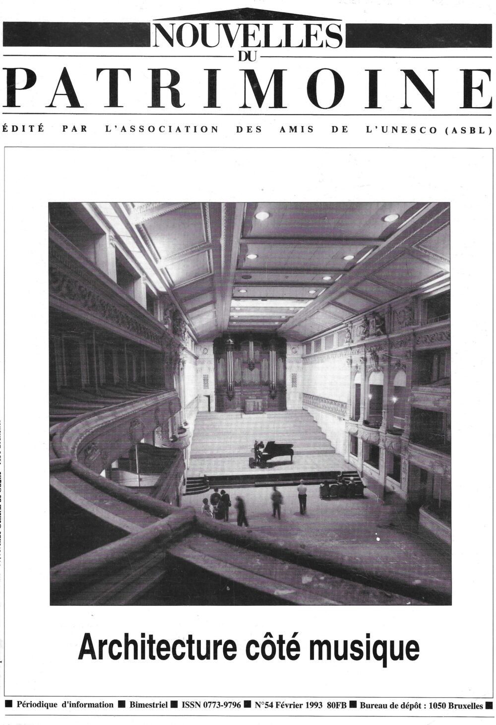 Nouvelles du Patrimoine - Architecture côté musique