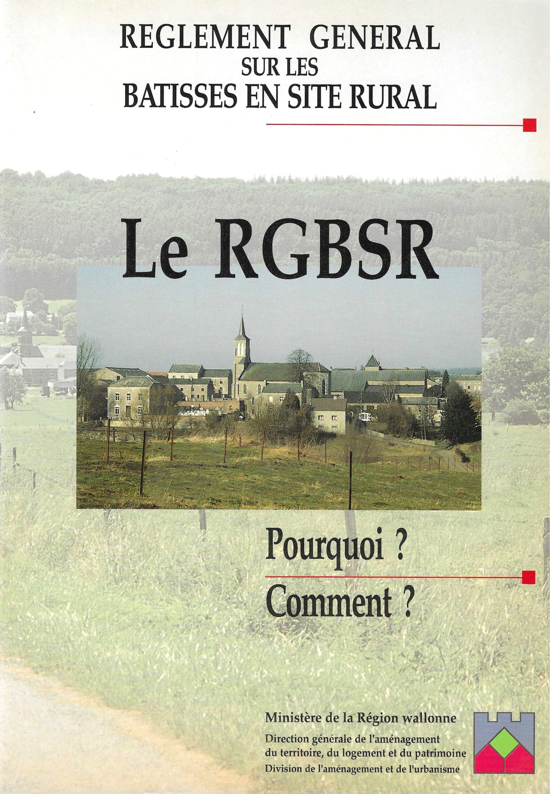 Règlement général sur les bâtisses en site rural - Le RGBSR