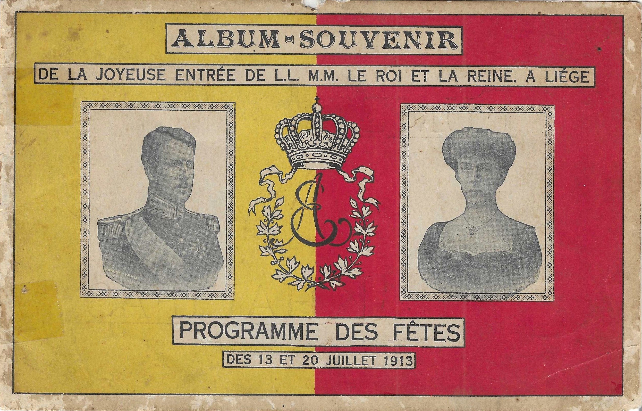 Album-souvenir de la joyeuse entrée de L.L. M.M. le Roi et la Reine, à Liége