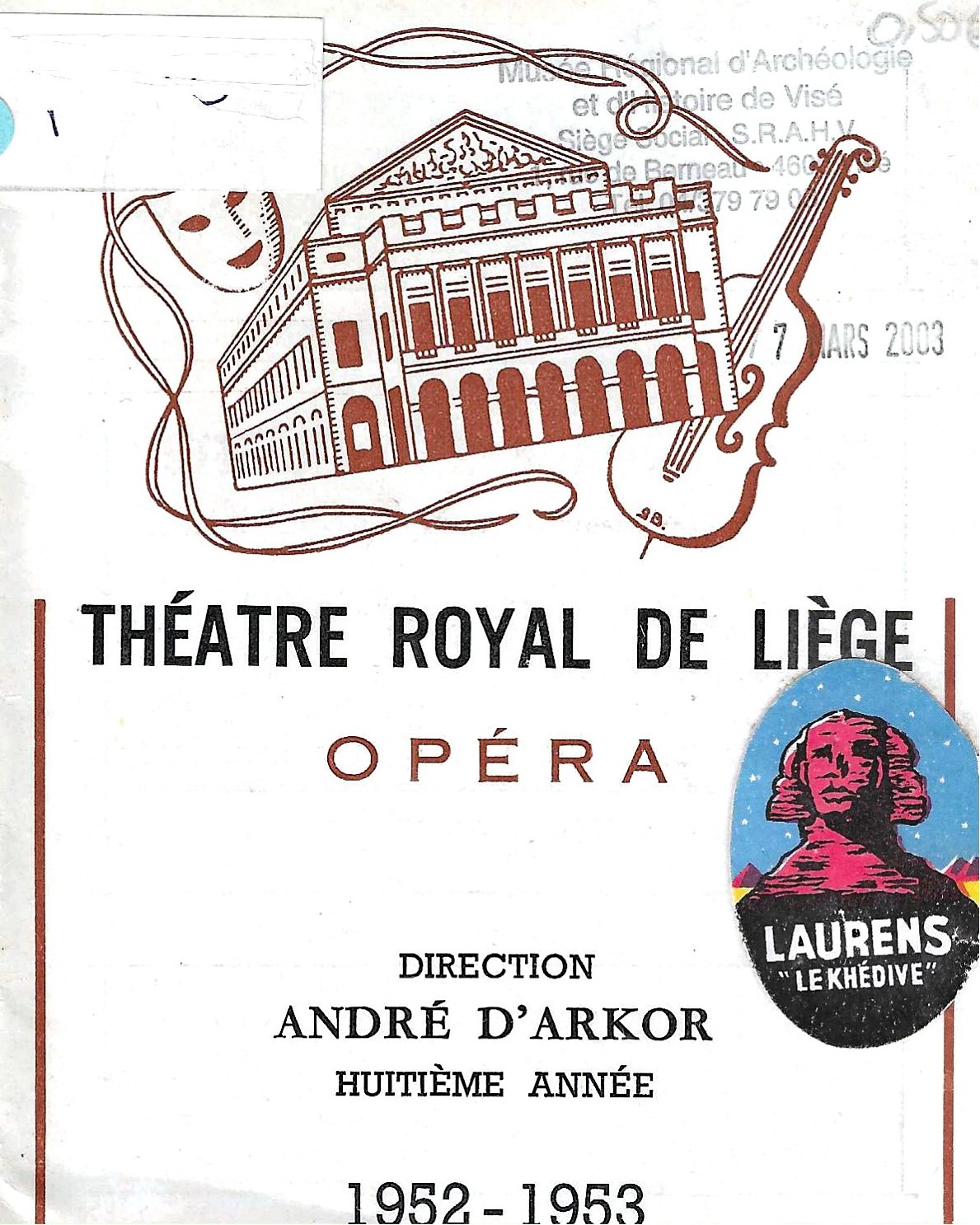 Théâtre royal de Liège - Opéra (1952-1953)