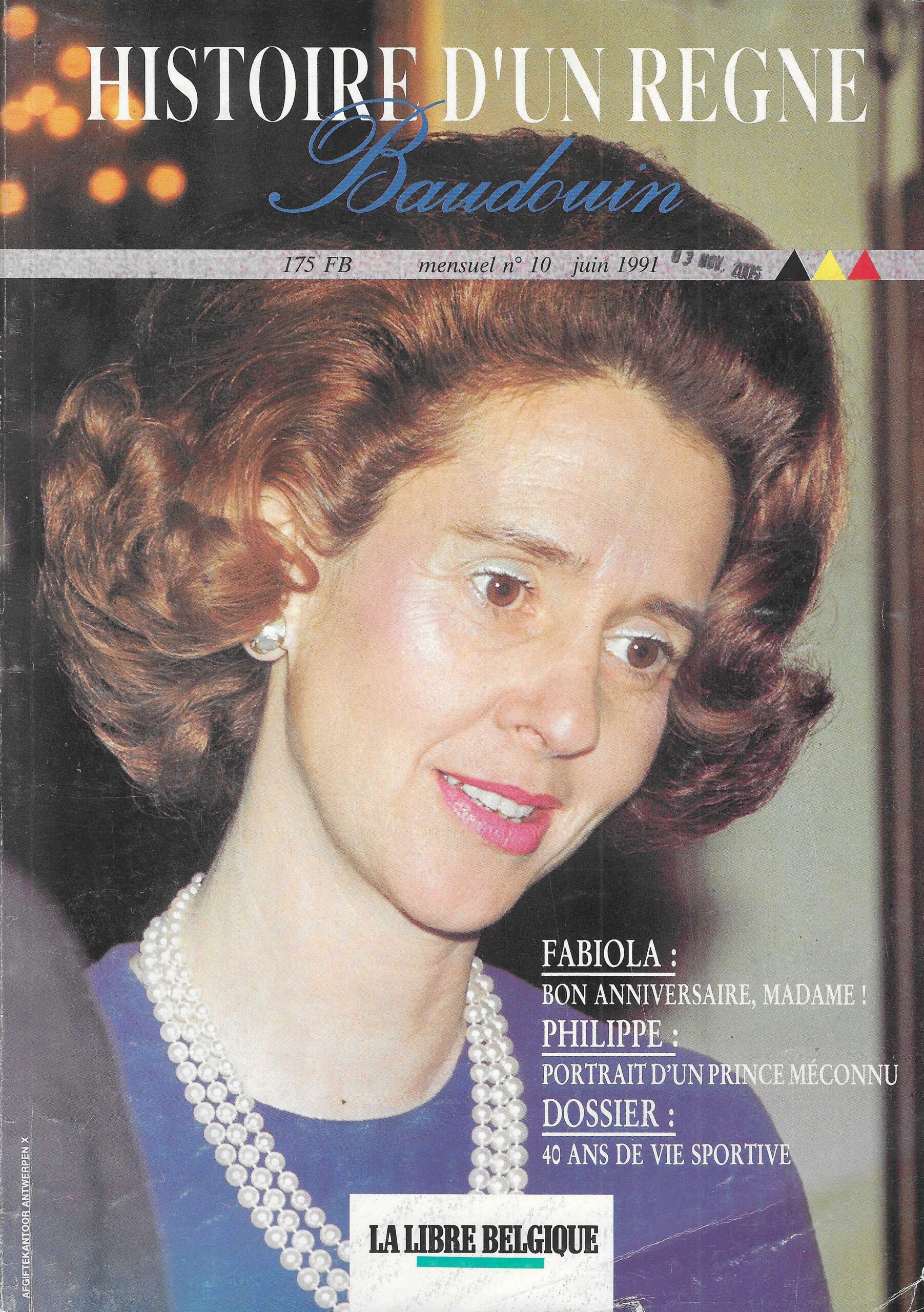 Histoire d’un règne – Baudouin n°10 (1991)