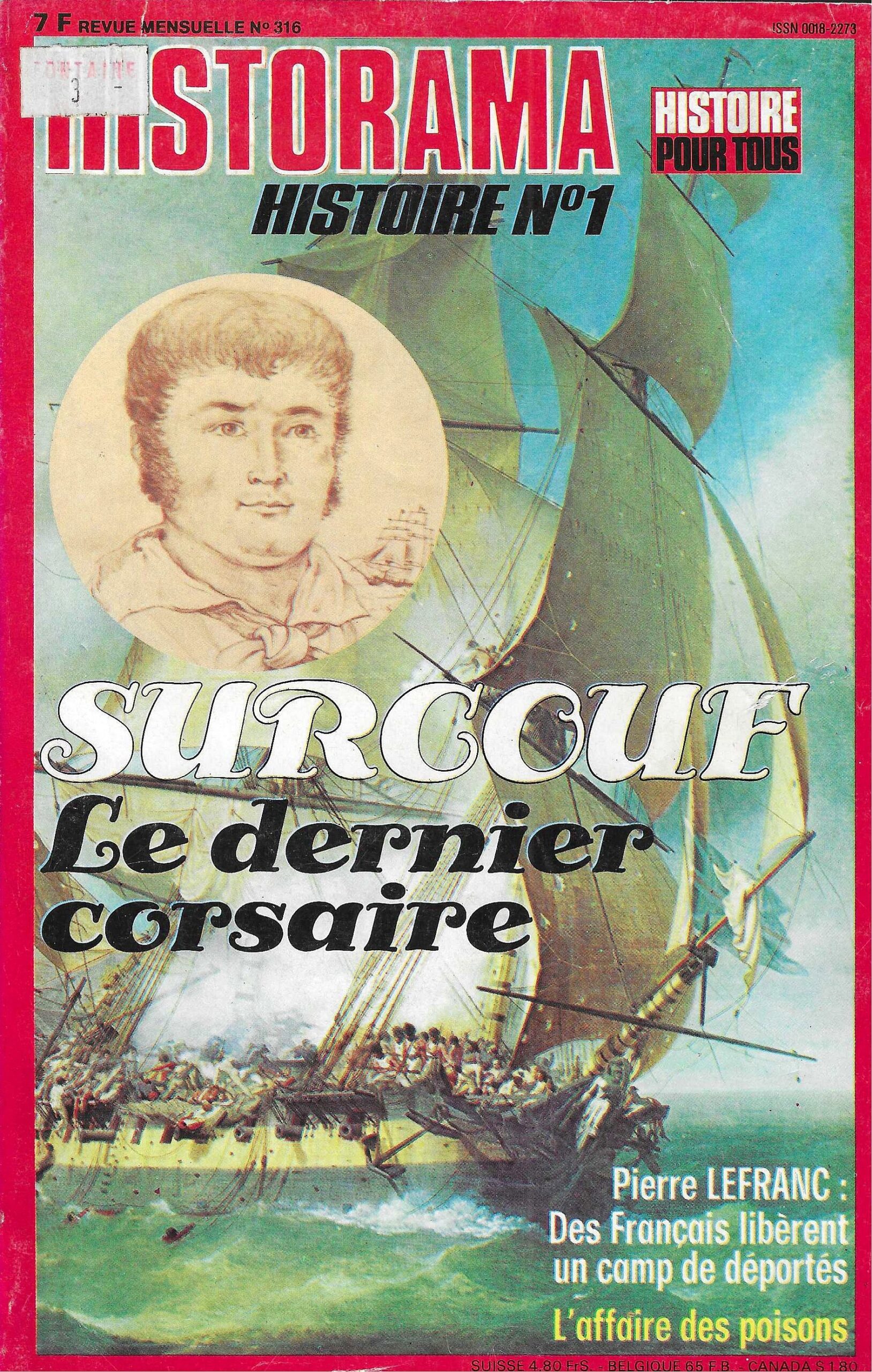 Historama N°316 - Surcouf, le dernier corsaire