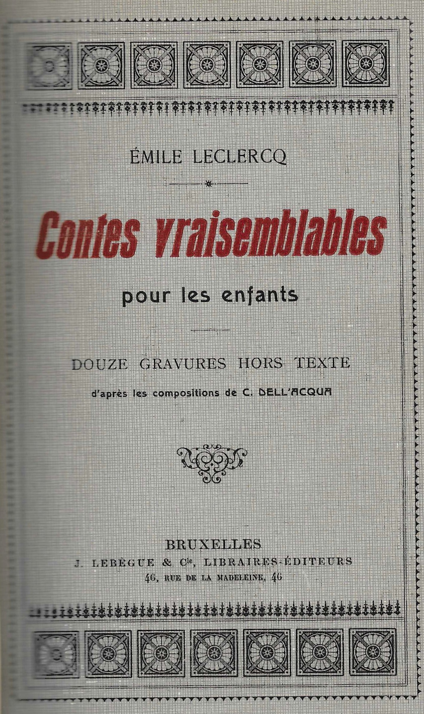 Contes vraisemblables pour les enfants