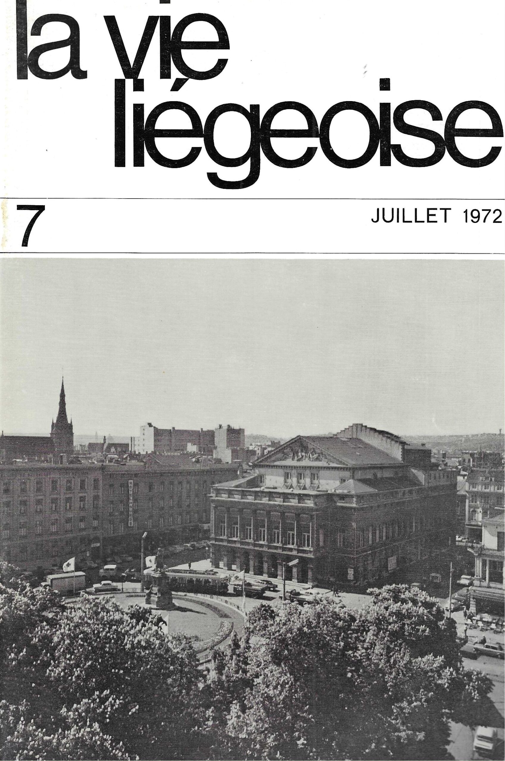 La vie Liégeoise n°7 (1972) – La place de la République française