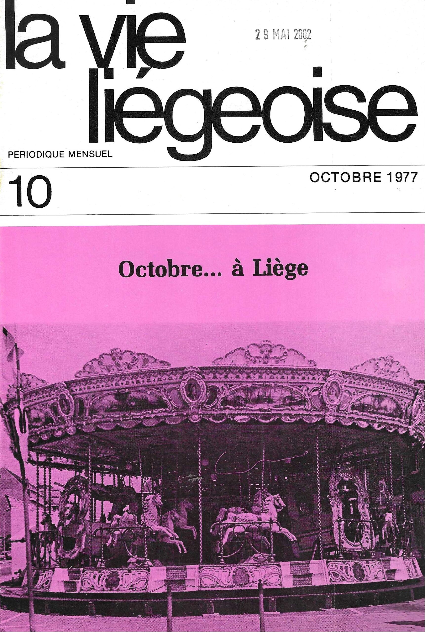 La vie Liégeoise n°10 (1977) – La foire aux variétés