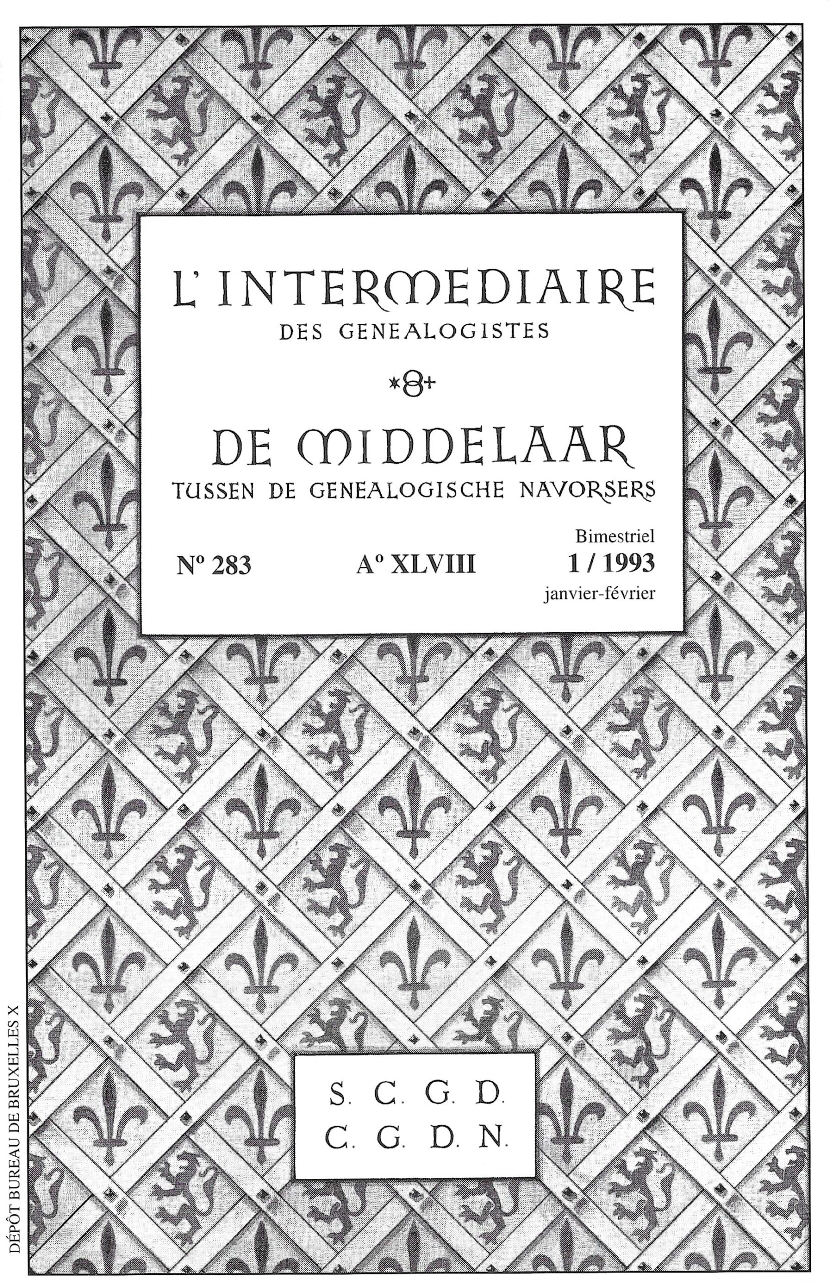 L’intermédiaire des généalogistes n°283 (1/1993)