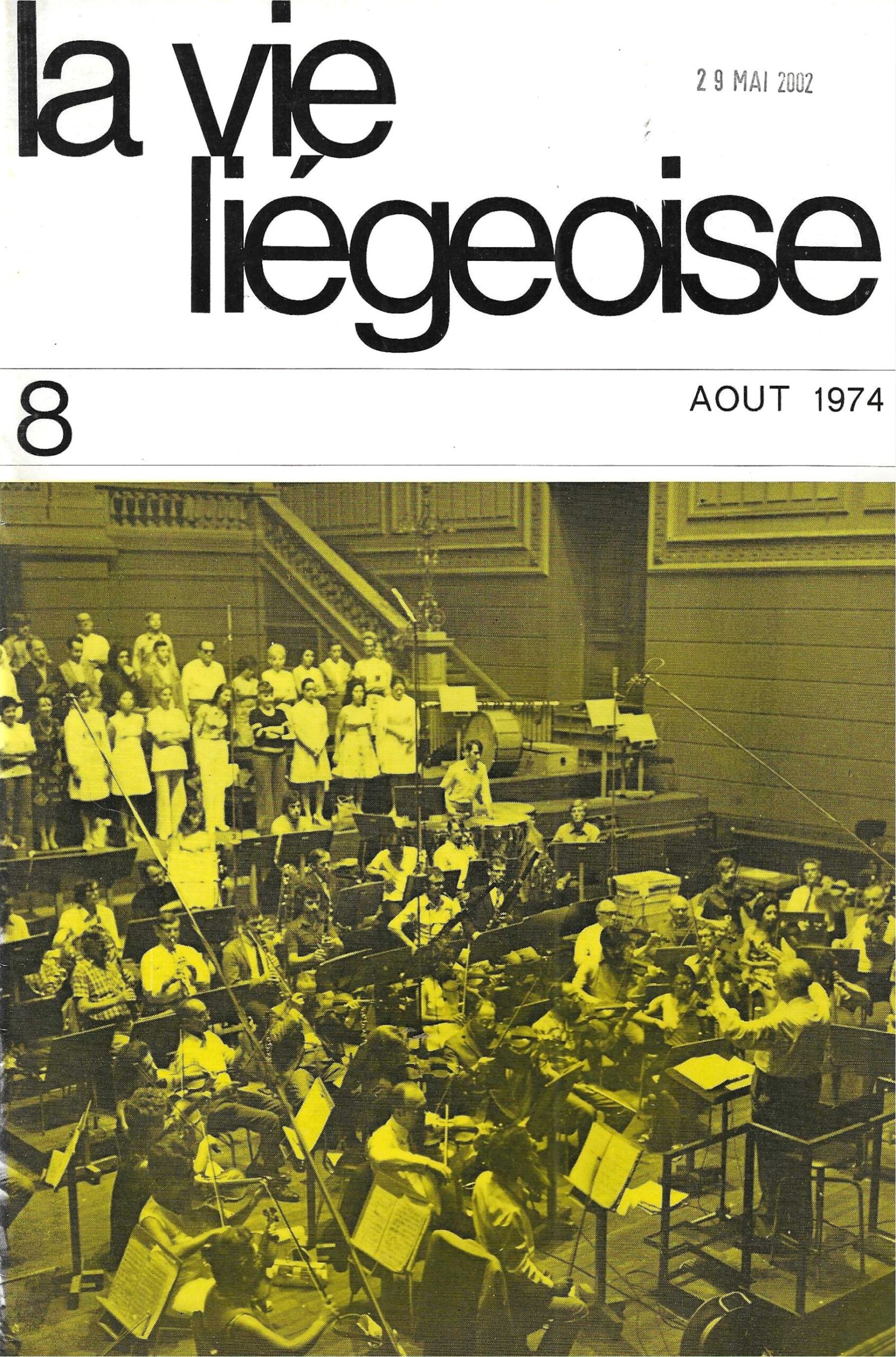 La vie Liégeoise n°8 (1974) – Le nouveau centre lyrique de Wallonie entame sa première saison
