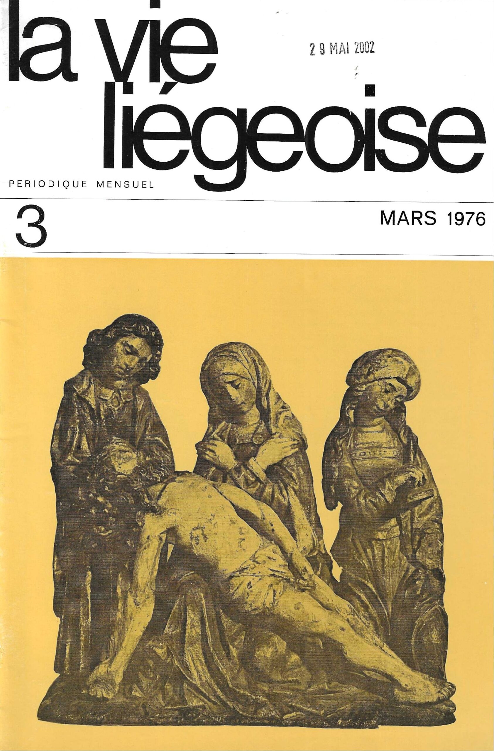 La vie Liégeoise n°3 (1976) – Art ancien dans le patrimoine privé liégeois