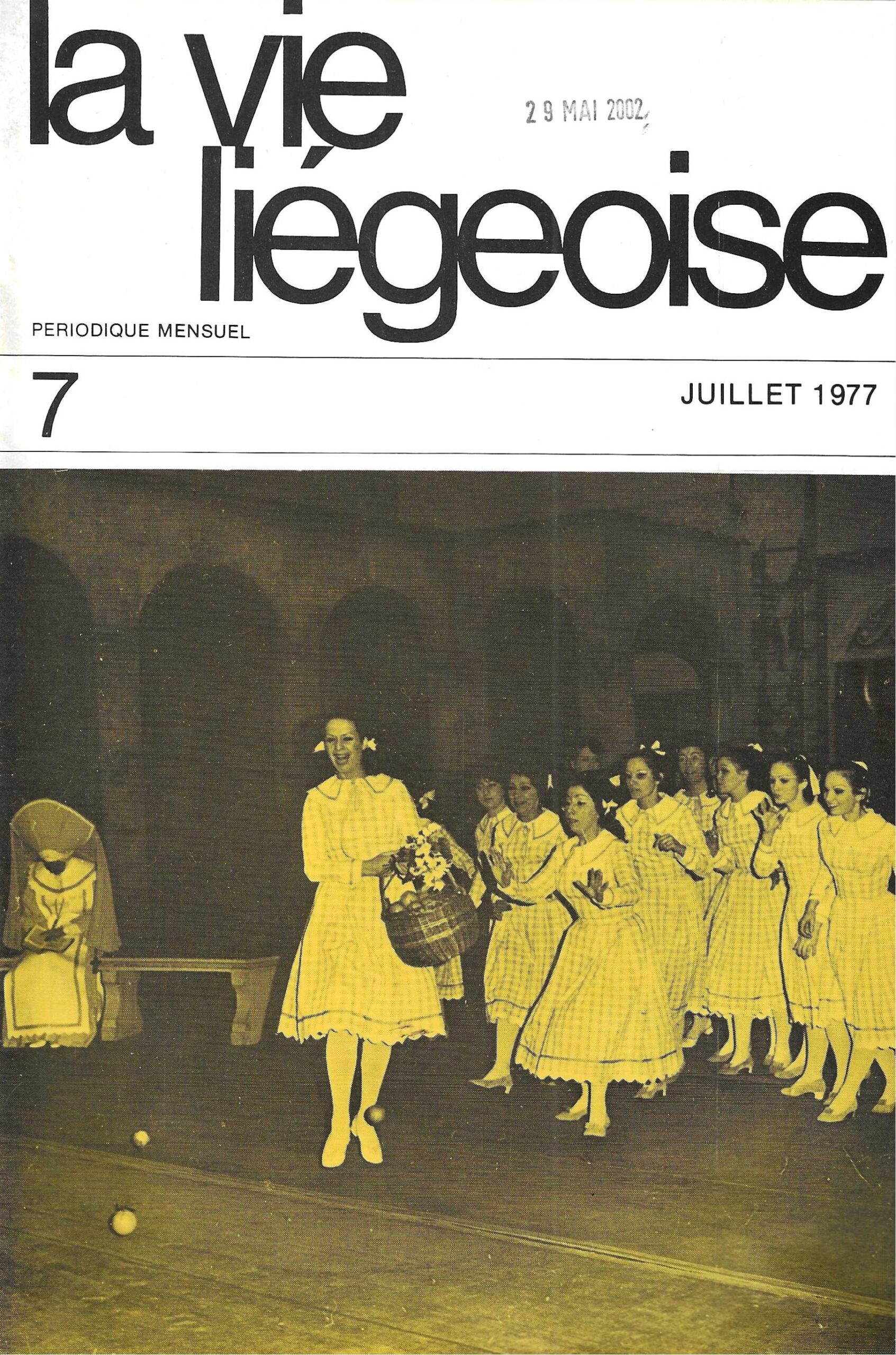 La vie Liégeoise n°7 (1977) – Le Centre lyrique de Wallonie