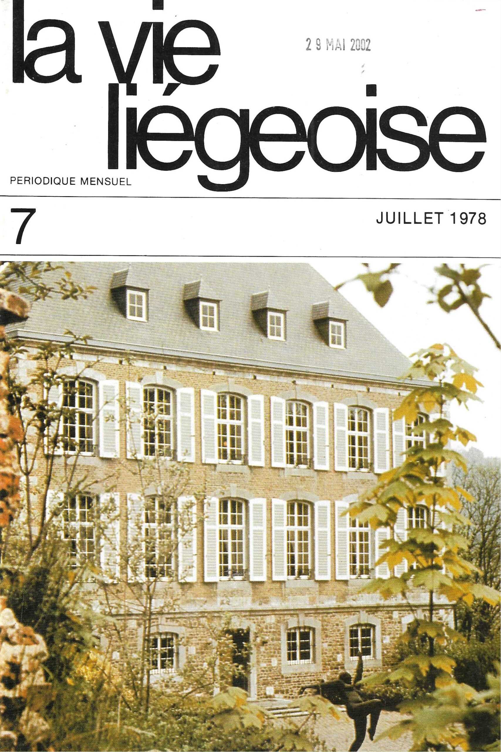 La vie Liégeoise n°7 (1978) – Au Sart Tilman, essai de géographie cordiale