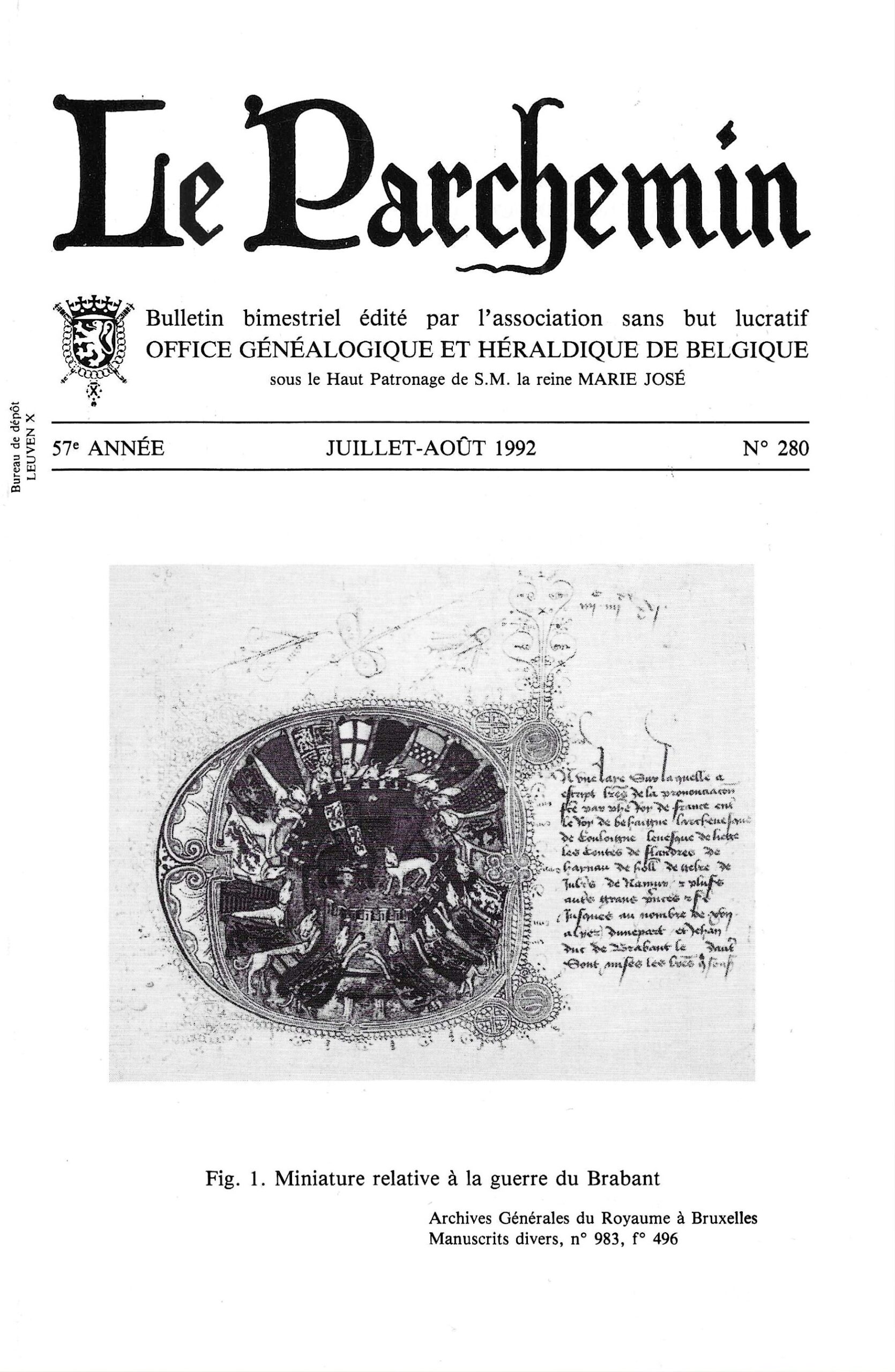 Le Parchemin N°280 (1992)