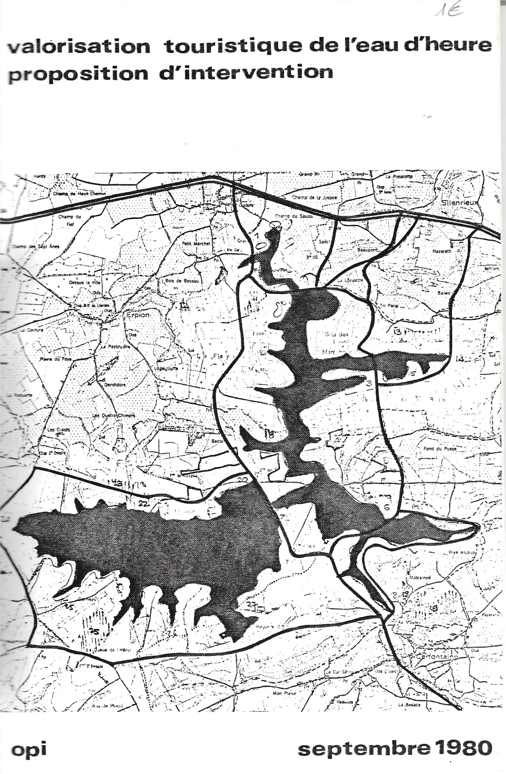 Valorisation touristique de l'eau d'heure, proposition d'intervention (1980)