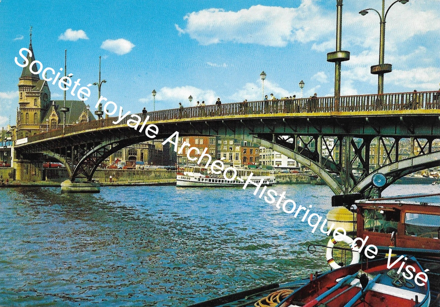 Carte postale - Grand'Poste et passerelle