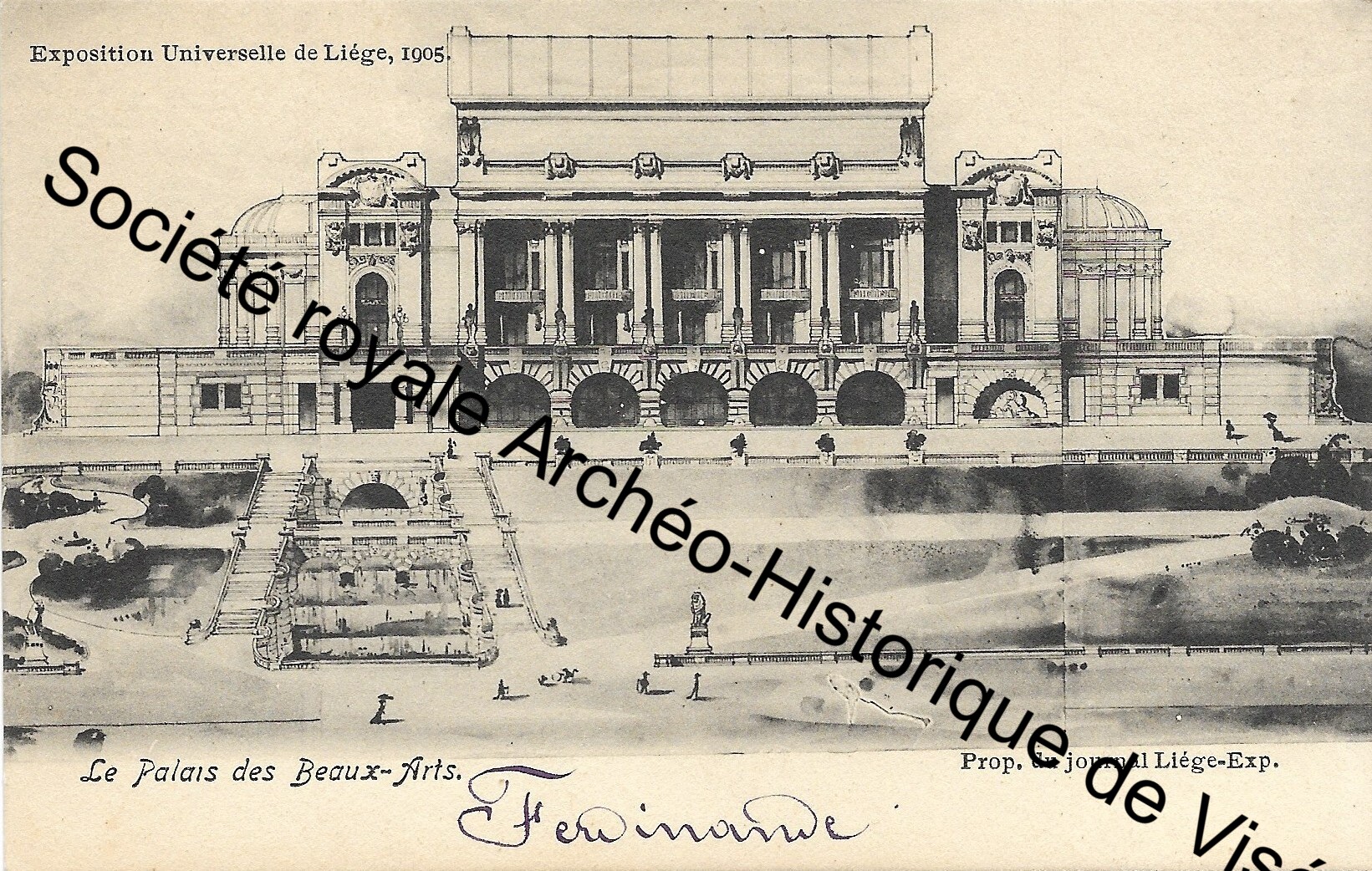 Carte postale - Liège Expo universelle 1905 - Le Palais des Beaux-Arts