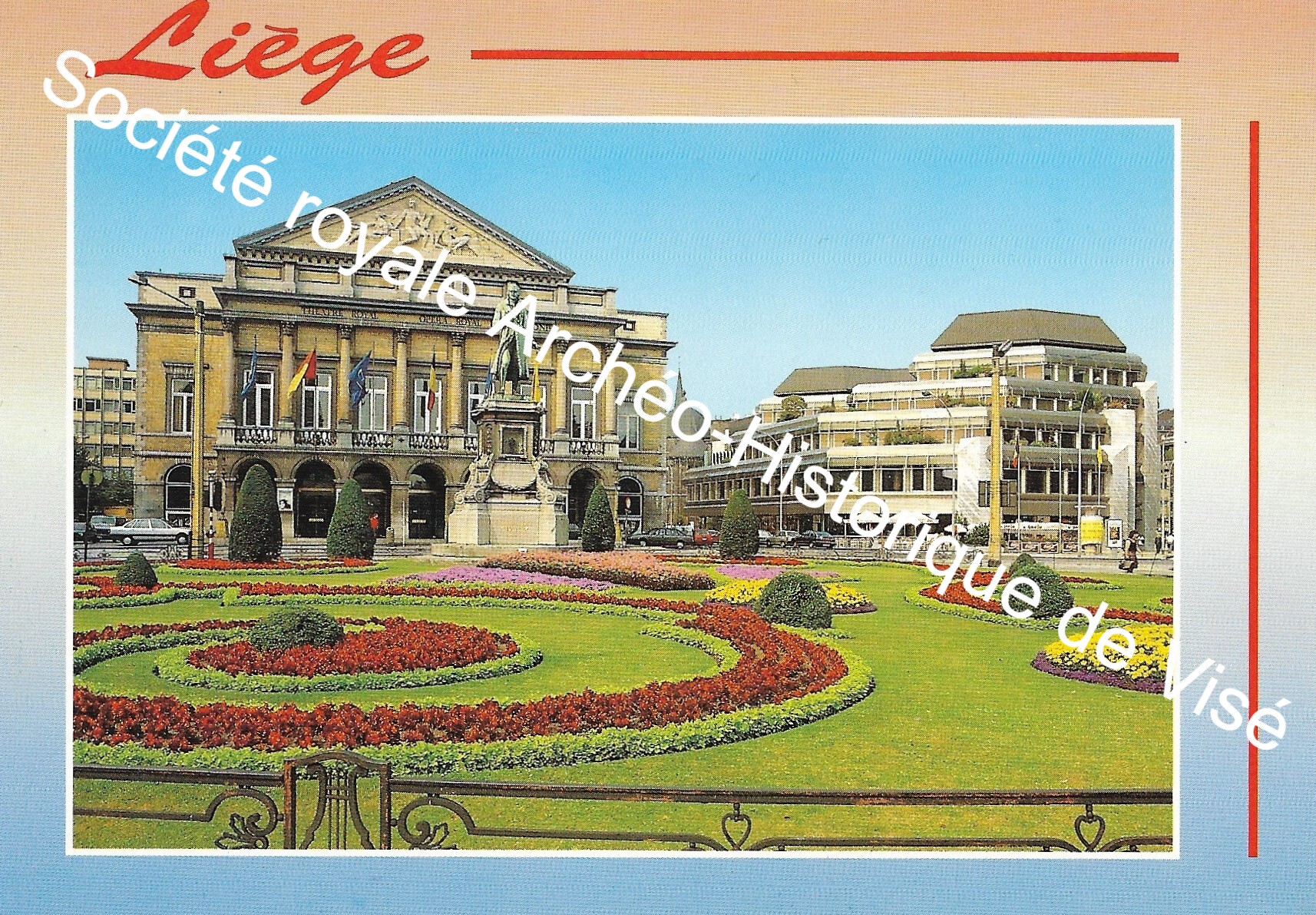 Carte postale - Liège - Place du Théâtre