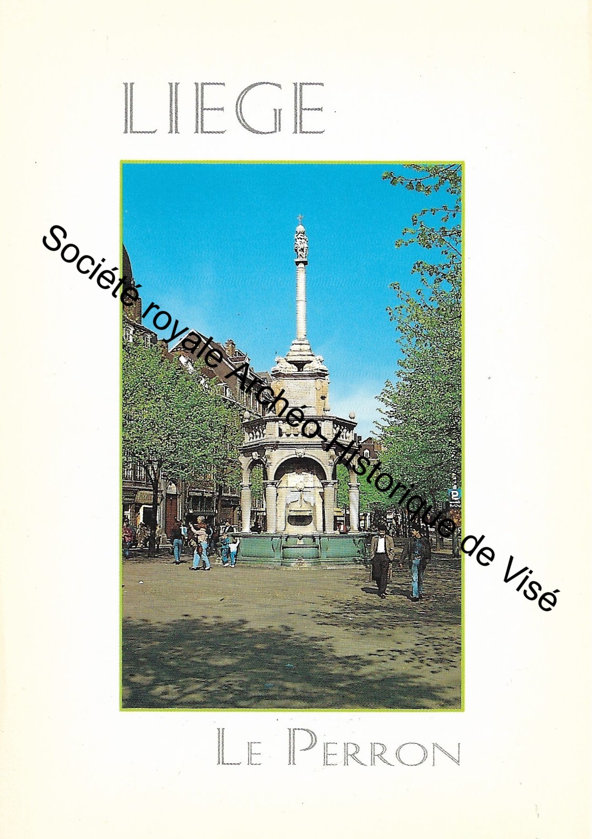 Carte postale - Liège - Le Perron