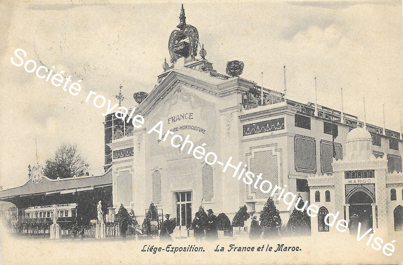 Carte postale - Liège Expo universelle 1905 - La France et le Maroc