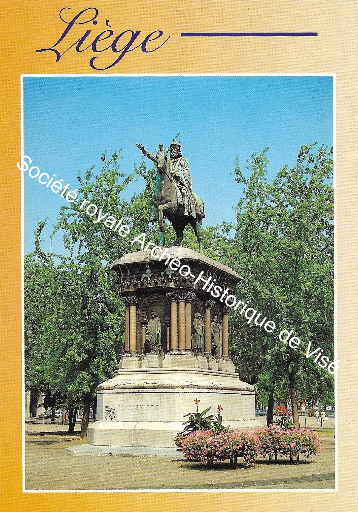Carte postale - Liège - Statue de Charlemagne