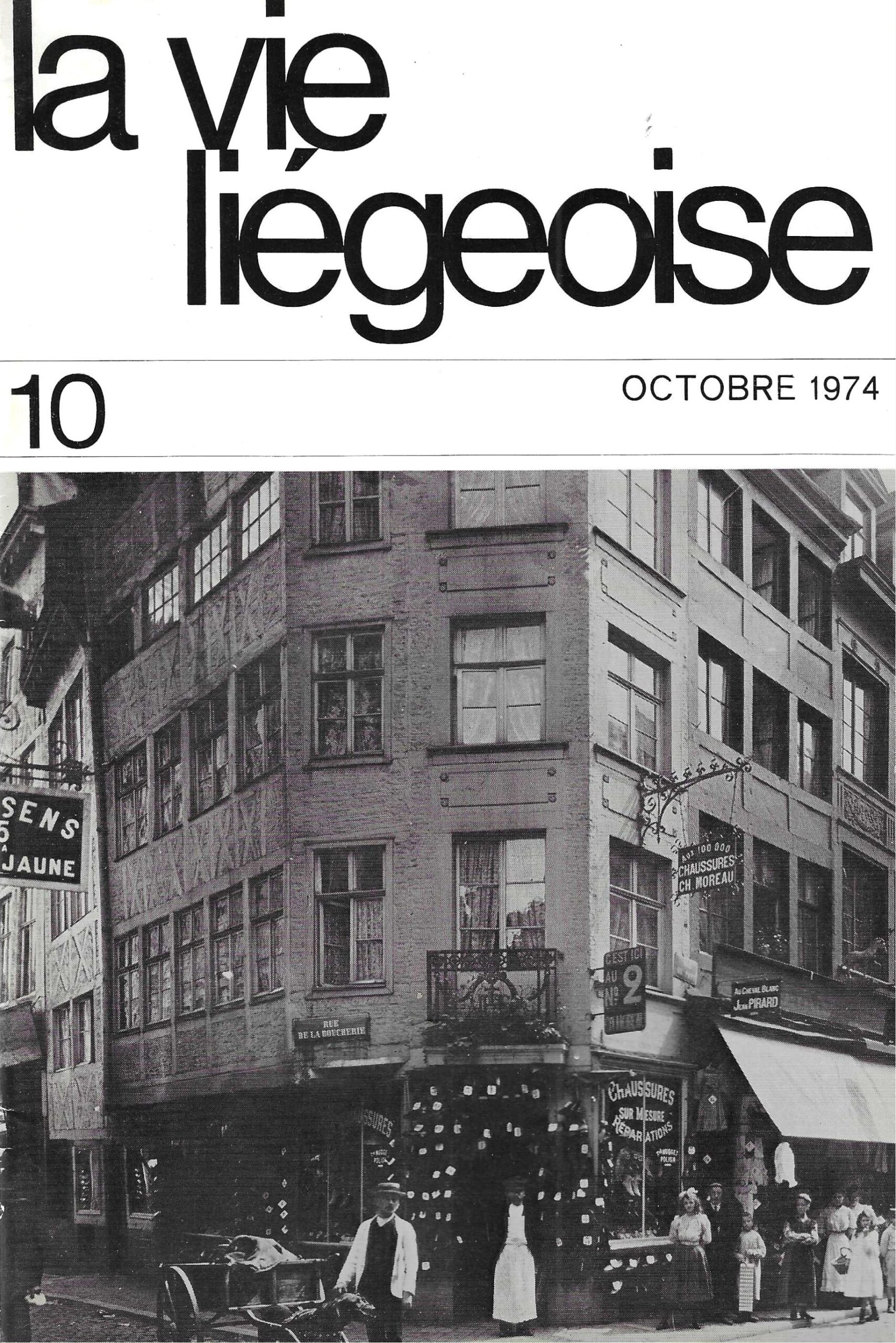 La vie Liégeoise n°10 (1974) – La rue du Pont