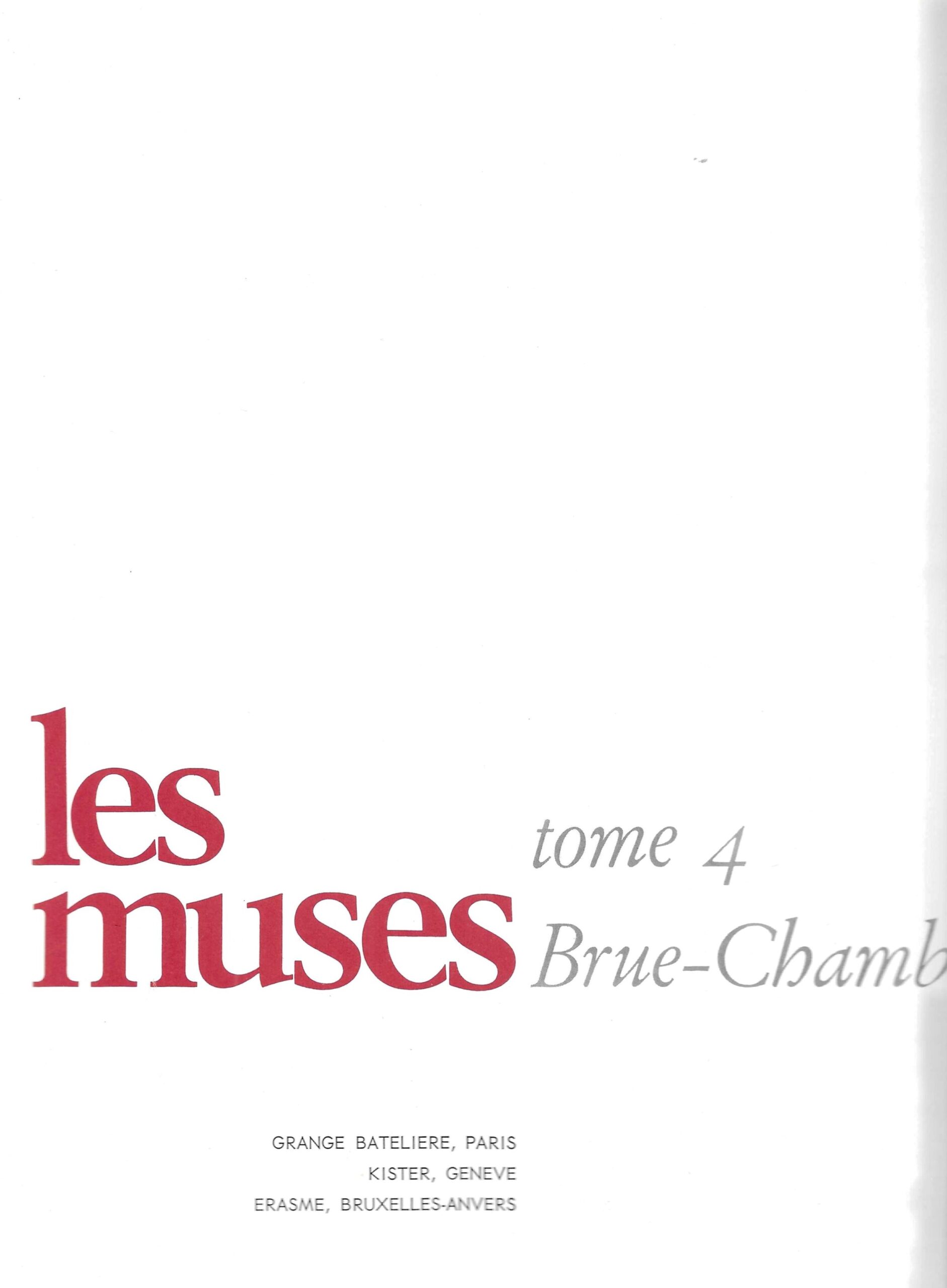 Les muses – Tome 4 (Brue-Chamb)